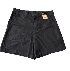 Nwt Lee Comfort Waistband Women's Fresno Denim 6" Short Stretch 14